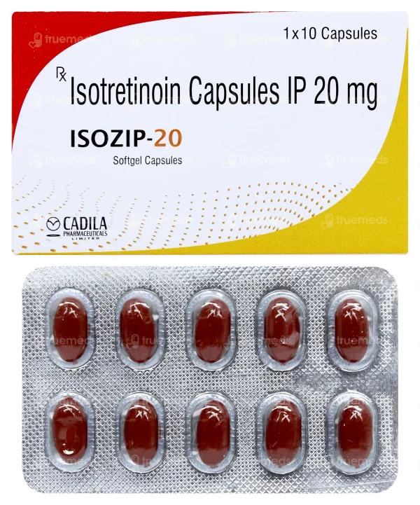 Isotretinoin capsules IP 20 mg Isozip-20